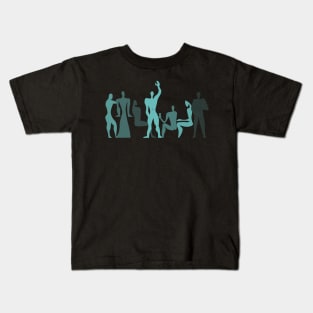 Le Corbusier Modulor Turquoise Party Kids T-Shirt